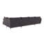 Modern U-Shape Kimo Corner Sofa with Silver Metal Legs-1148353467-1148353460