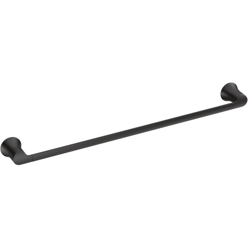 Barre à serviettes DOUX MATTE BLK 24 po