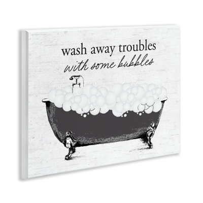 Uplifting Bubble Bath Rhyme Wall Plaque, design by Lettered and Lined