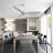 52 Inch Indoor Ceiling Fan Without Light, 6 Speeds Reversible DC Motor, 3 ABS Blade Ceiling Fan White For Bedroom
