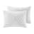 King/ King Comforter With Medallion - 100% , , Grey White Woven Style
