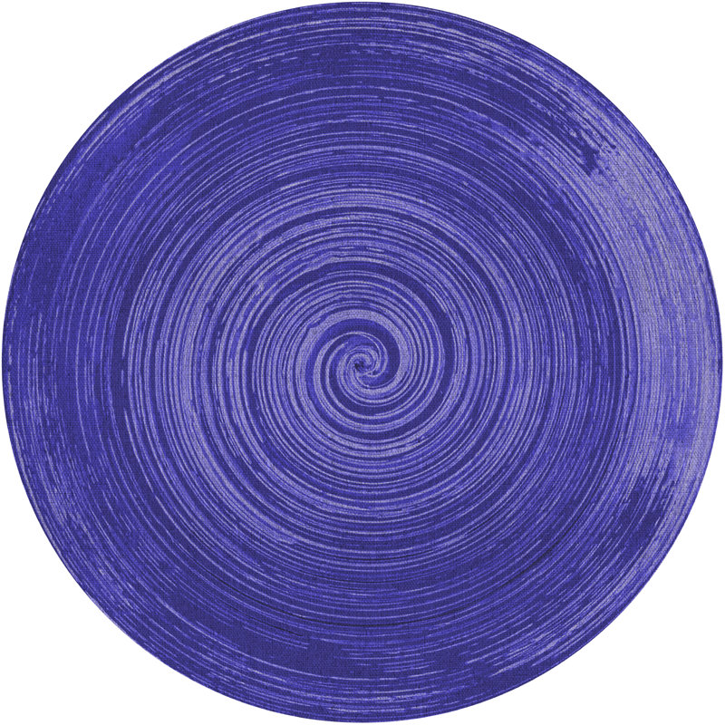 Round Romeu Vinyl 2.8mm Vinyl, Phthalate Free With Exclusive Printed Designs. Area Rug, Round 150cm