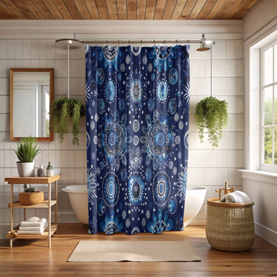Motif bohémien - Rideau de douche Premium
