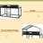 Twin Over Twin Wood Bunk Bed With Tent-645935717