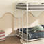 Edward Teen Metal Bunk Bed with Ladder & Guardrails