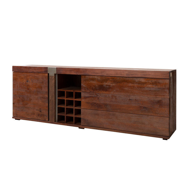 Amsterdam 215cm Solid Wood Sideboard