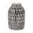Modern Ceramic and Stoneware Vase with Embossed Geometric Pattern for Sleek Decorative Accent Display-901951437-874152401