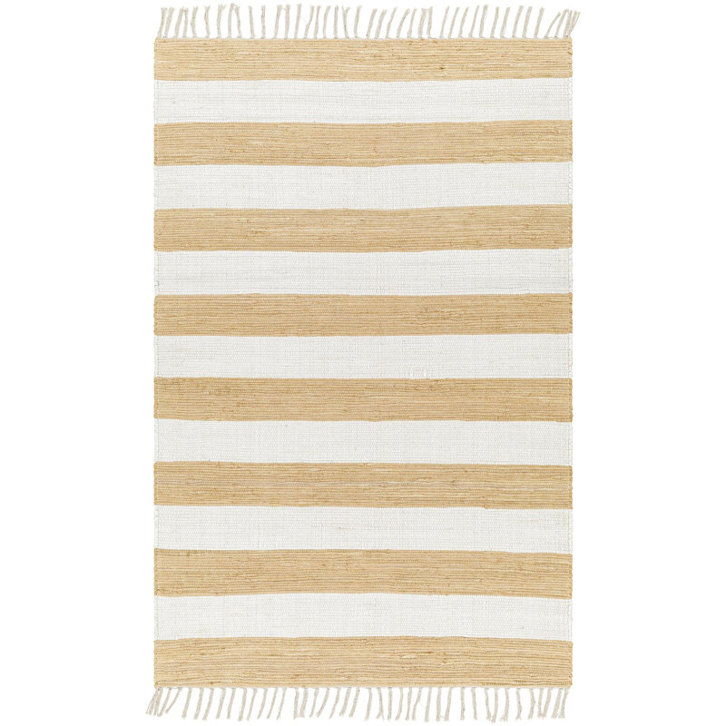 Andreea Cotton Striped Indoor Rug, Rectangle 27" x 45"