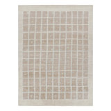 Art Deco Hand Knotted Wool Geometric Area Rug