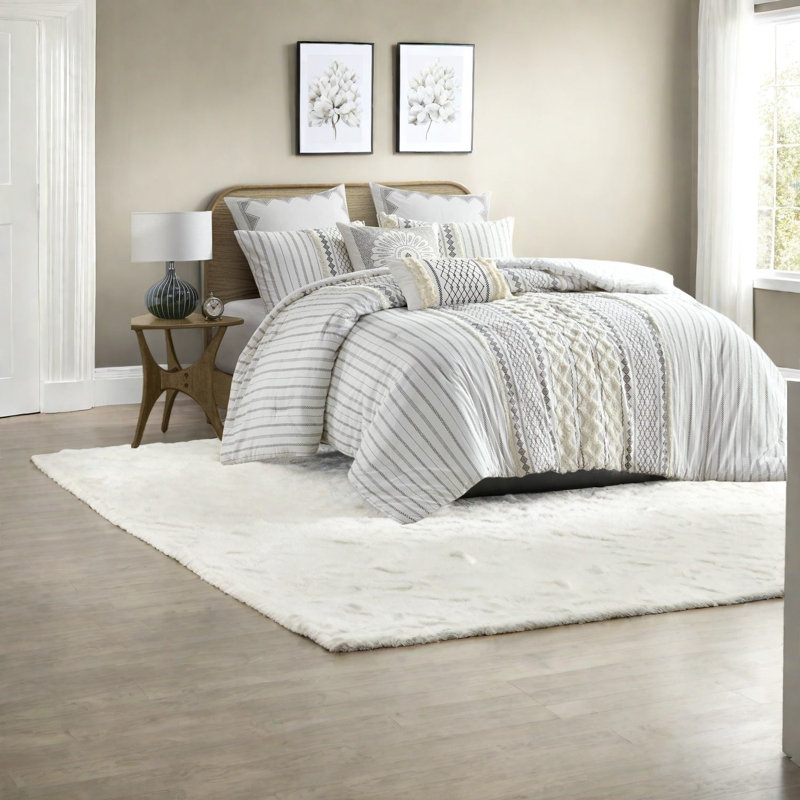 Ensembles de literie de qualité supérieure, 100% coton très grand, chenille moderne pour la maison