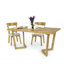 Julianna Oak Solid Wood Base Dining Table-557385142-557385145