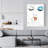 Pure style Blue Bathroom Canvas | Elegant Home Decor Art