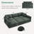 Bouley 118" W Modular Corduroy U-Shaped Sectional with Storage-1227931468