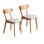 Chaises de salle à manger rembourrées avec housses de coussin Bachman
