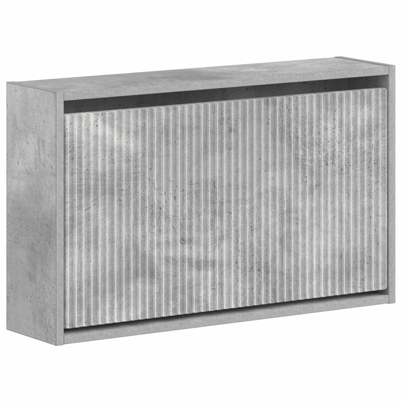 Flip Down Shoe Storage, 43 cm H x 71 cm W x 17 cm D, Concrete Grey