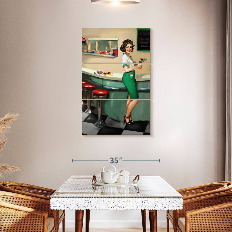 Leisha Diner Waitress, 45" H x 28" W