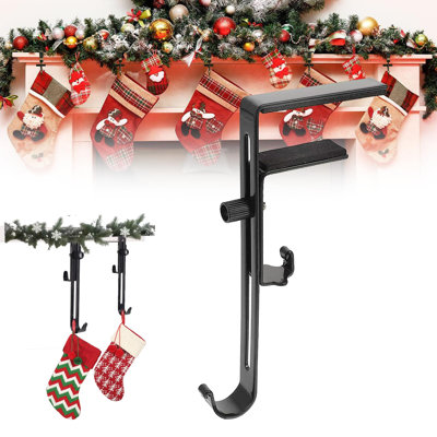  Fireplace Stocking and Garland Hanger Adjustable Heavy Duty Brick Hanger