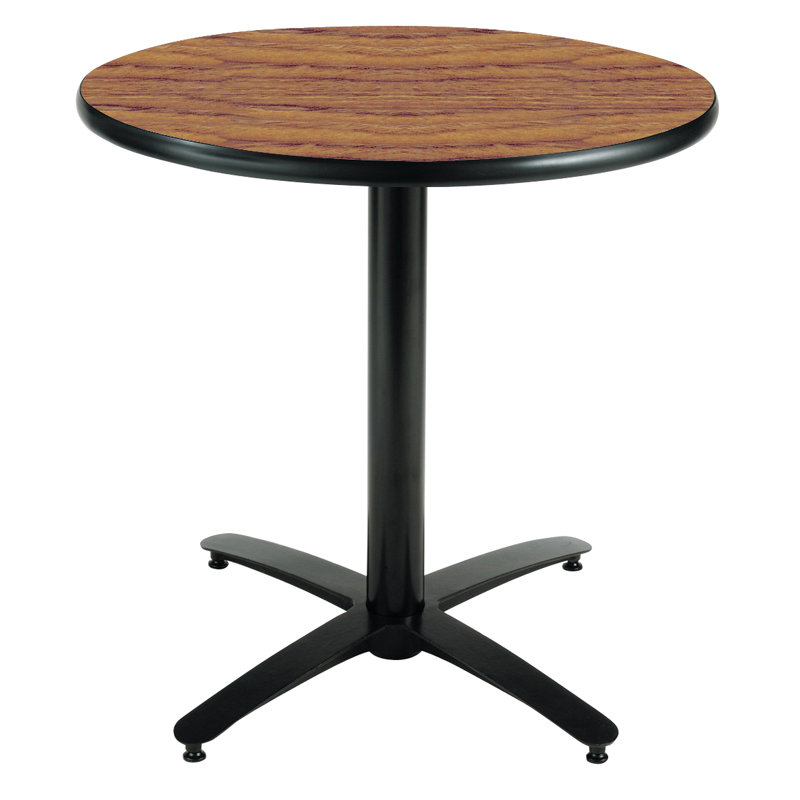 Table ronde pour salle de pause, Chêne moyen, H 42 po x L 36 po x l 36 po