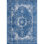 Tapis de couloir à motif de médaillon pour le salon, la chambre à coucher, la salle à manger, le vestibule, le couloir ou la cuisine Julieanna, bleu foncé / blanc
