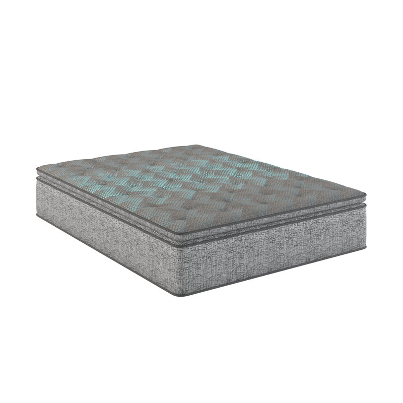 Restonic Comfort Care 12" Hybrid Euro Top Mattress, Individual Pocketed Coil Mattress , Plush Comfort, Twin