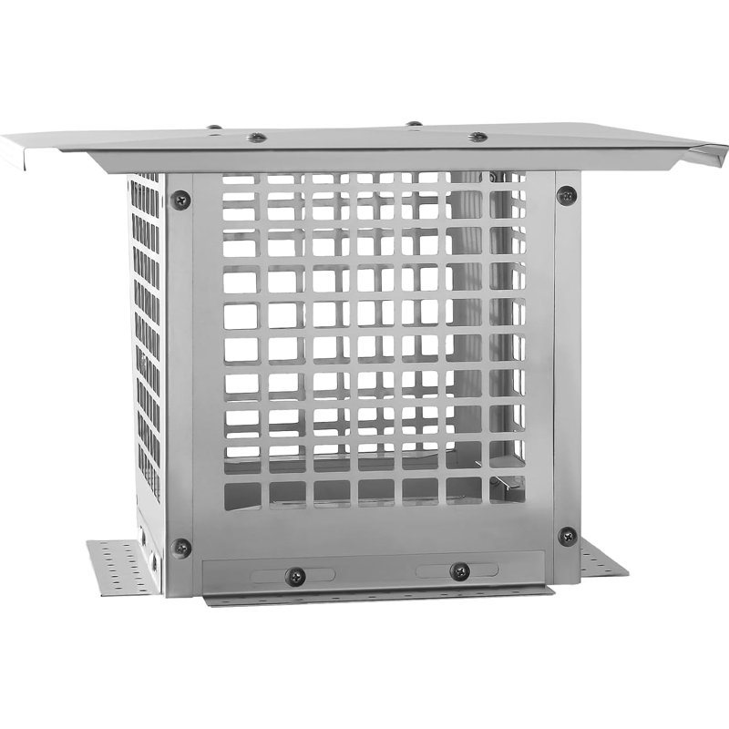 Chapeau de cheminée, chapeau de cheminée de 9 pouces avec écran, tuyau de poêle, acier galvanisé de qualité, bouchon d'évacuation de cheminée en acier galvanisé, toit réglable