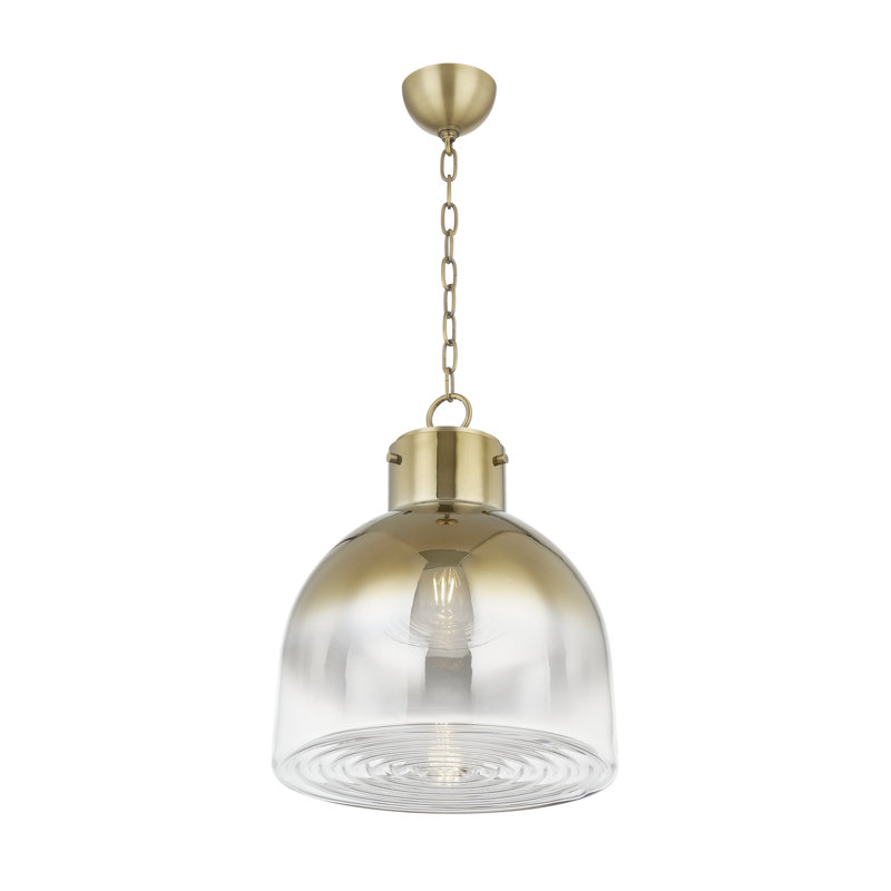 Beryl 1-Light Dome Pendant, 19" H x 15.75" W x 15.75" D