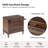 Kaybri Farmhouse 3-Drawer Fluted Solid Wood End Table with Built-In Outlet and Pull-out Tray-1511127748