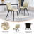 Modern faux leather side dining chair-1346871465