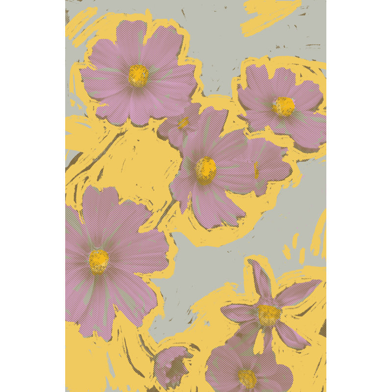 Pop Art Floral II by Jacob Green - Graphic Art, 76 cm H x 51 cm W, Wrapped Canvas