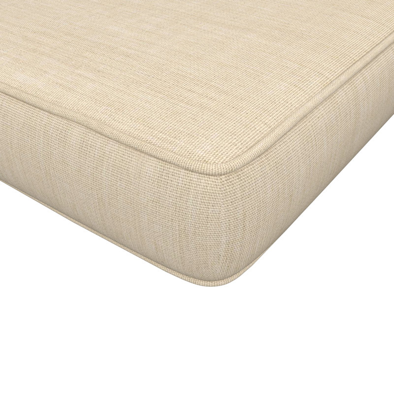 Sunbrella® Outdoor Bench Seat Cushion, 48" W x 18" D, Canvas Flax