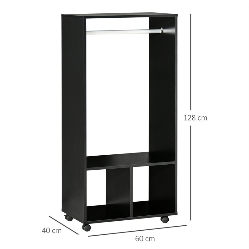60cm Rolling Clothing Rack