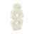 Modern Glam Pottery & Terracotta Abstract Sculpture with Textured Geometric Design.-1559097719