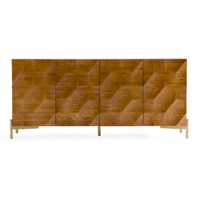 Solstice - Or moderne + buffet noyer