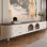 Solid wood TV stand - multi-layer
