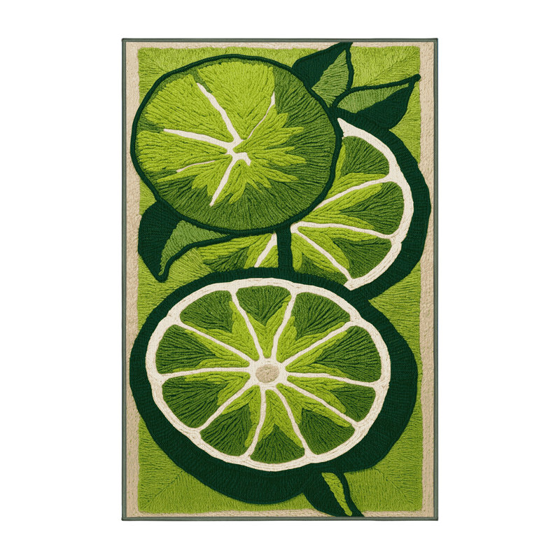  Tapis lavable lavande et fruits clés, Tapis de couloir 2 pi x 4 pi