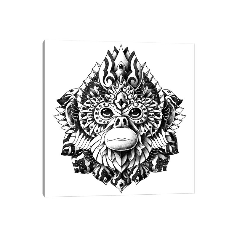 Snub-Nosed Monkey by Bioworkz - Wrapped Canvas Print, 30.48cm H x 30.48cm W
