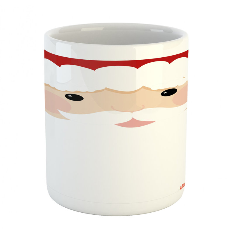 Grande tasse à café, face de noël
