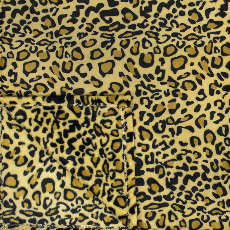 Pavilia Cheetah Print Flannel Fleece Throw Blanket 50" x 60"