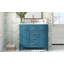 Ensemble de meuble-lavabo 36 po avec lavabo en résine 36 po, armoire de salle de bain simple autoportante moderne avec 4 tiroirs et 2 armoires, meuble de rangement pour la salle de bain, ensemble de meuble-lavabo avec cadre en bois massif (identique à S