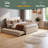 Teddy Fleece Upholstered Platform Bed-235155182-235155179