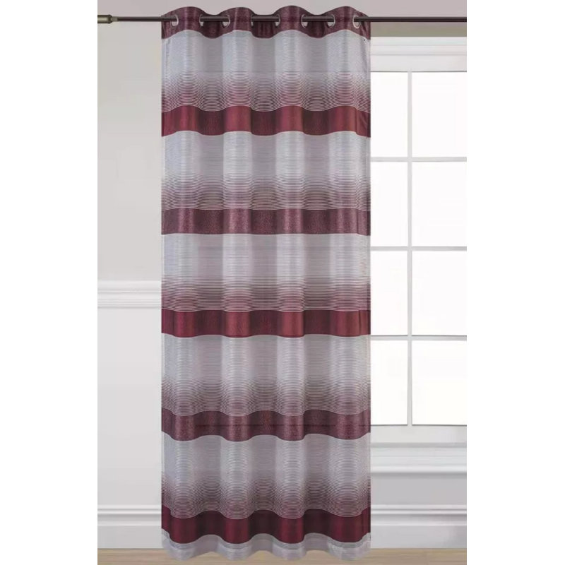 Moscow Voile Panel 55, Red, 55cm Width x 72cm Drop