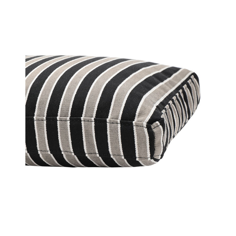 Pop Outdoor Seat Cushion, Taupe/Black