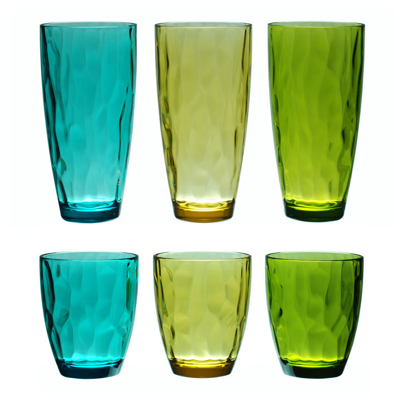 Stansel 23 oz. Acrylic Drinking Glass Set