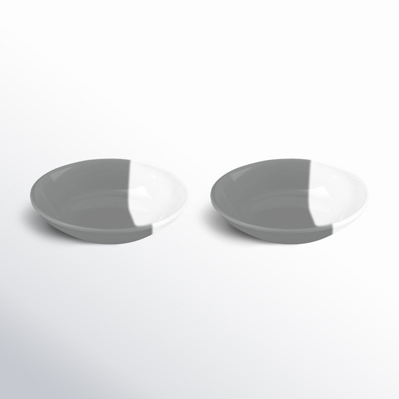 Maxen Anti-Skid Pet Bowl, Gray/White