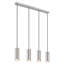 Auryanna 4 - Light Brushed Nickel Kitchen Island Pendant-2056261008