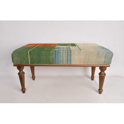 Green Bench, Orange Bench, Geometric Design Bench, Sitting Bench, Desk Bench,Porch Bench,Home Decor Bench, Handmade Bench, Bench For Bedroom