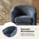 Amiir 30"W Modern Swivel Barrel Chair with Solid Wood Base (Set Of 2)