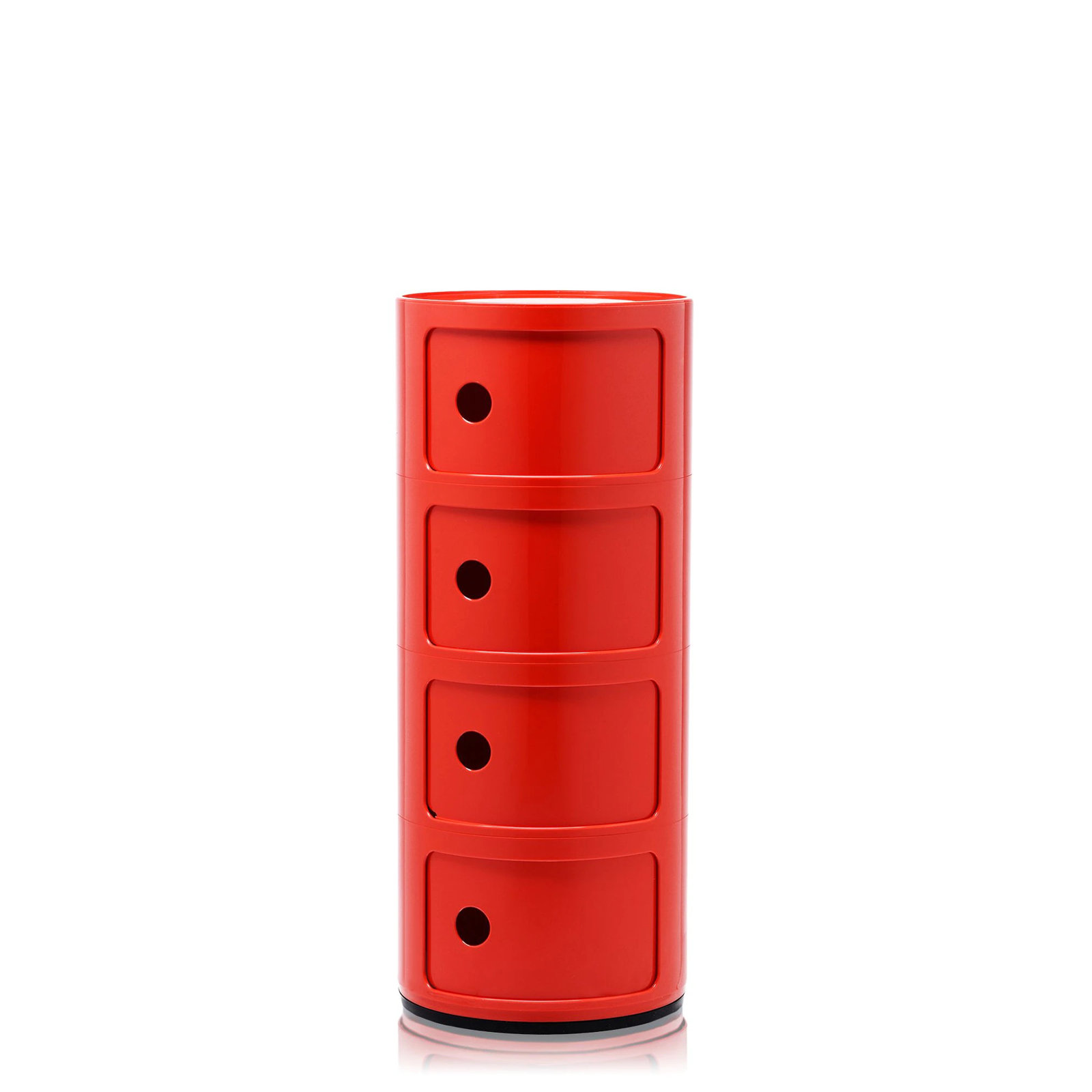 Componibili Round Modular Stacking Units, Red, 4