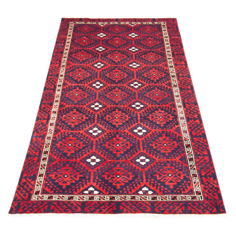 Tapis bleu foncé Royal Baluch 4 pi 6 po x 9 pi 9 po