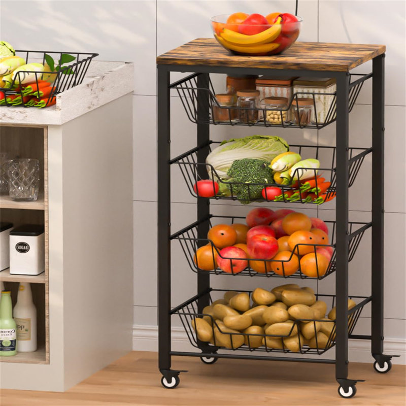 43 cm W Storage Rack, Black